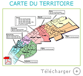 Carte des MRC du Bas-Saint-Laurent